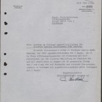 Fig. 4 Letter from Mellaneuropeiska requesting an extension of Ludolph Christensen’s visa in April 1944, so that he could meet with Raoul Wallenberg on May 1 -2, 1944. Source: Riksarkivet, Stockholm